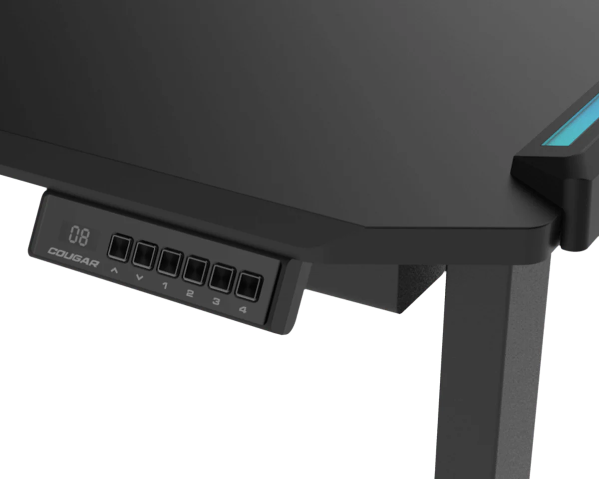 Cougar E-Deimus 120 RGB Electric Height Adjustable Gaming Desk USB-C Docking - Image 3