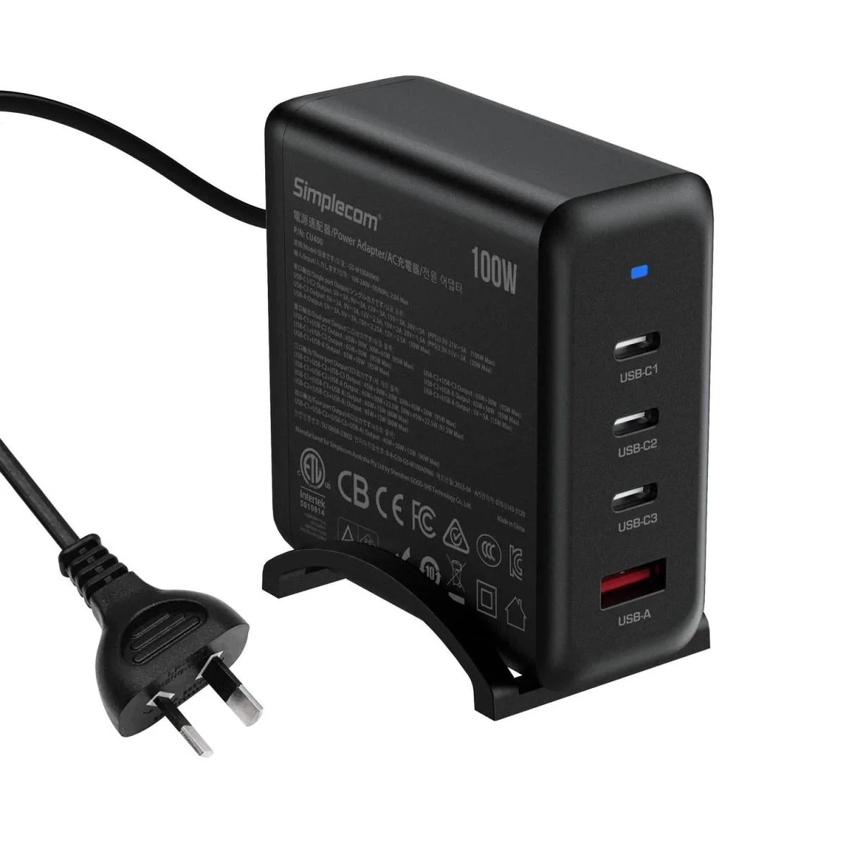 Simplecom CU400 4-Port PD 100W GaN Fast Charger - Image 3