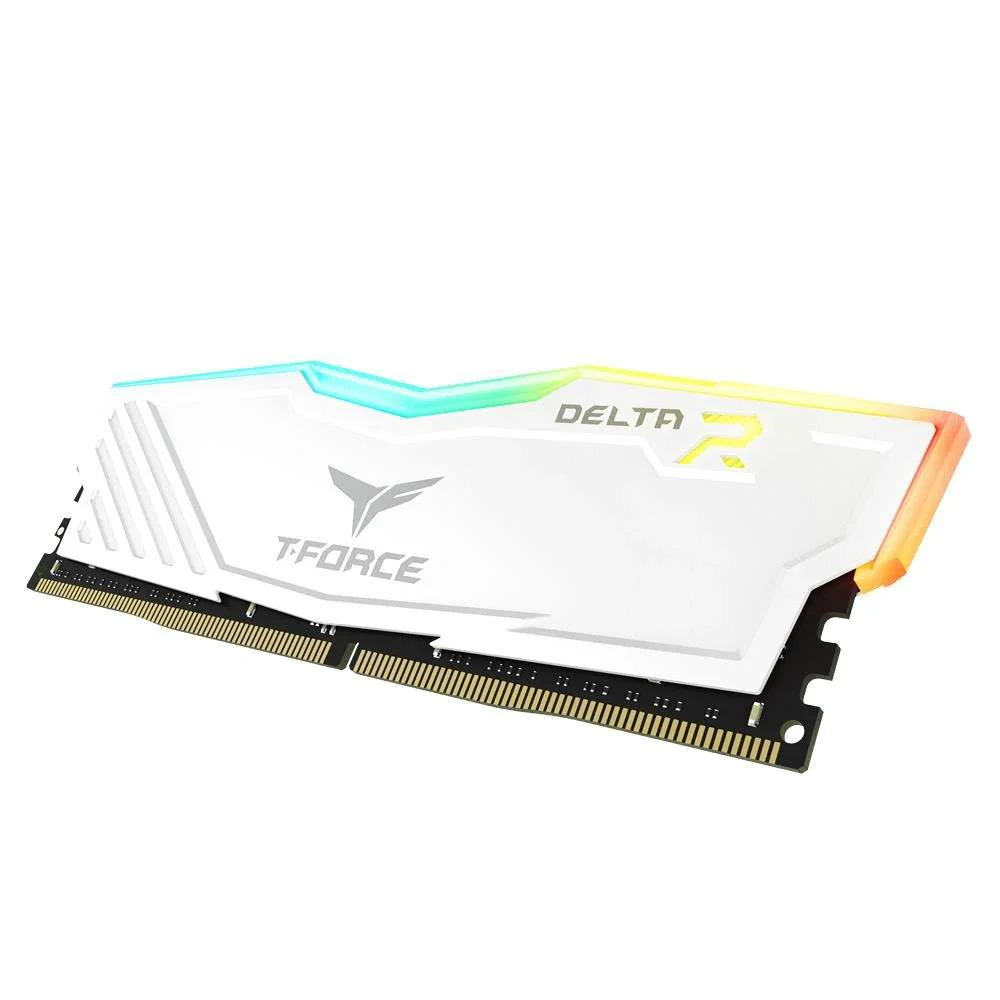 T-Force Delta 16GB (2*8GB) RGB DDR4 3200MHz Memory - White - Image 3