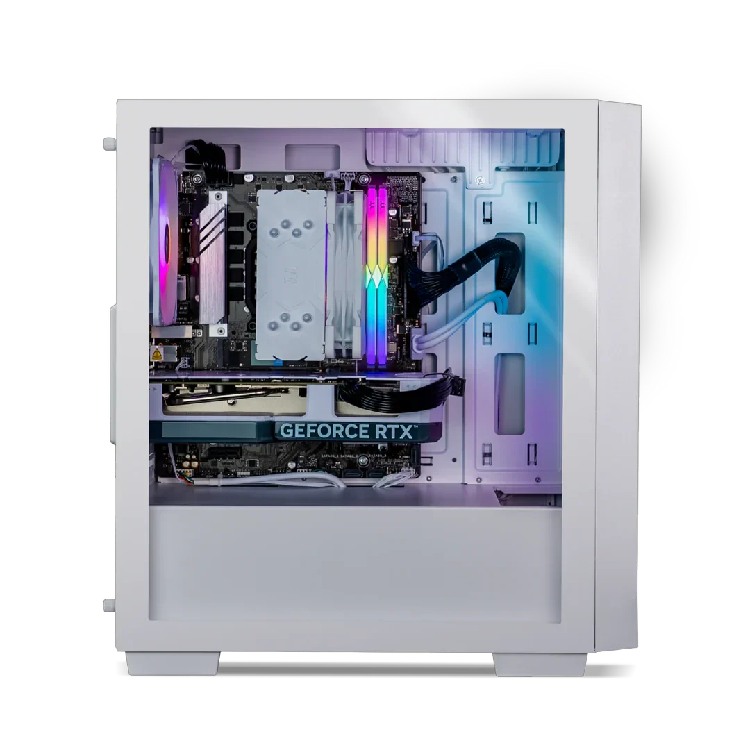 ThermalTake Genesis Pro V4 i5-12400F RTX 3050 1TB SSD 16GB RAM W11H Gaming Desktop PC - Snow Edition - Image 3