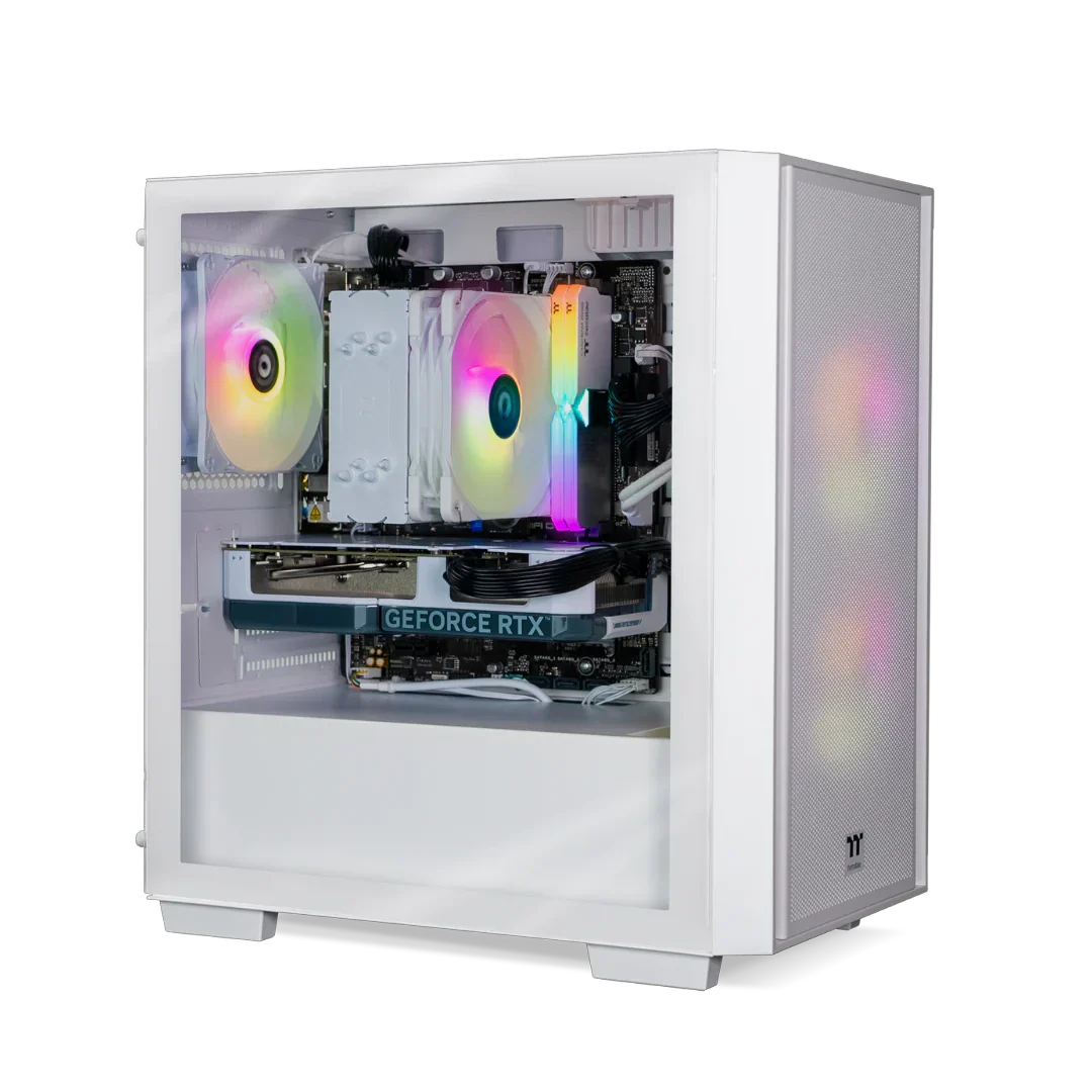 ThermalTake Genesis Pro V4 i5-12400F RTX 3050 1TB SSD 16GB RAM W11H Gaming Desktop PC - Snow Edition - Image 4