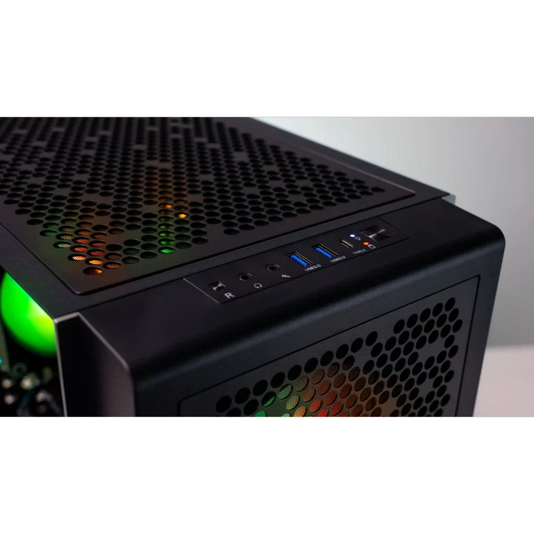 ThermalTake Infinity Pro V4 R5-7500F RTX 4070 1TB SSD 32GB W11H Gaming Desktop PC - Black - Image 3