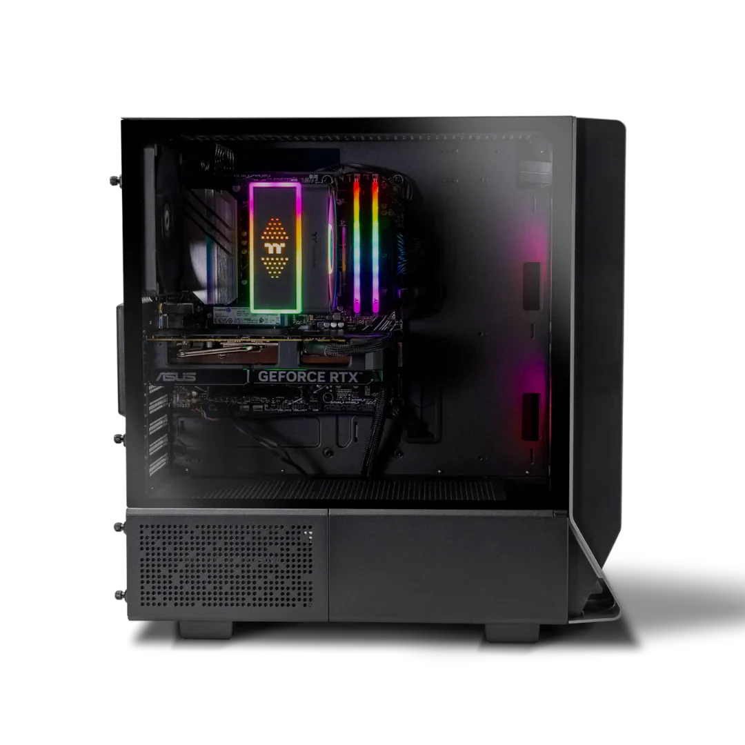 ThermalTake Infinity Pro V4 R5-7500F RTX 4070 1TB SSD 32GB W11H Gaming Desktop PC - Black - Image 4